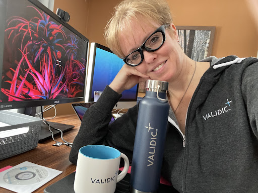 Adrienne with Validic swag